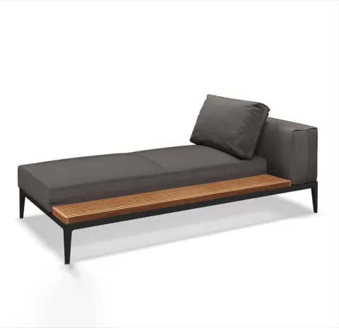 Grid Lounge Chair Unit – Teak